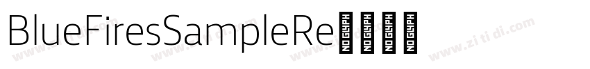 Blue Fires Sample Re字体转换
